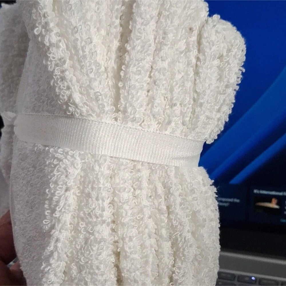Room Essentials 6 Pack White Cotton Washcloths 12x12 Textured OEKO-TEX